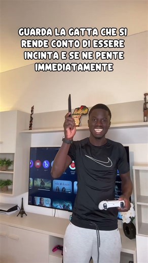 Guarda la gatta che si rende conto di essere incinta e se ne pente Immediatamente