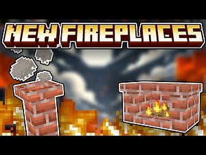 NEW FIREPLACE for Minecraft Bedrock ADD-ON | Modern Furniture Update