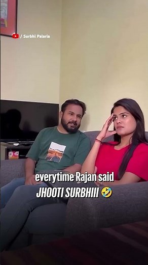 everytime Rajan said jhooti Surbhi 😂 ‪@hustlingrajan‬ ‪@Surbhipalariavideos‬
