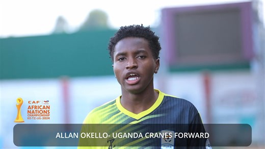 🎙️ Allan Okello, Uganda Cranes player Message of appreciation and call for continued support of the #TotalEnergiesCHAN2024 🎟️ Semi-final tickets chan.tkt.ug | Federation of Uganda Football Associations (FUFA)