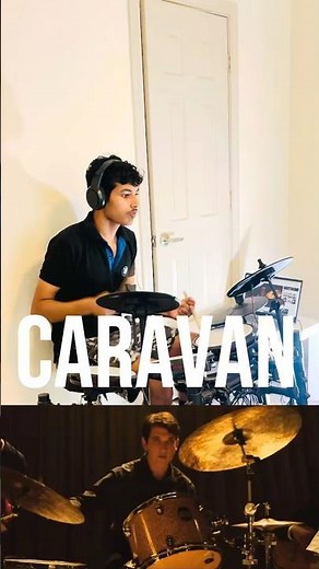 Rock Drummer Attempts To Play Caravan from Whiplash Movie #fyp#viral#music#drums#jazz