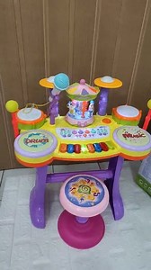 Electric Organ and Drum set Combination with Rotating Carousel 🎠🎡🥁 🎠 Great Musical Educational Toys: Electric Organ and Drum set perfect for kids to discover their musical talents. 🎠 Best Kids Gifts Ideas: Cute set with super attractive & cool color combination to brighten up any party, festival and holiday. Great as music toys, birthday gifts, Christmas gifts, early education toys, preschool props. BEST CHILDHOOD GIFT EVER! Product Feature: -CAROUSEL TOY -Speaker with high fidelity -microp