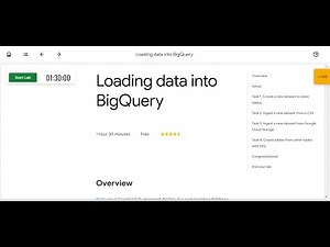 Loading data into BigQuery