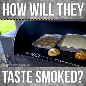 In today's video we're testing out three different desserts and seeing what results we get by baking them in a smoker. | The King of Random