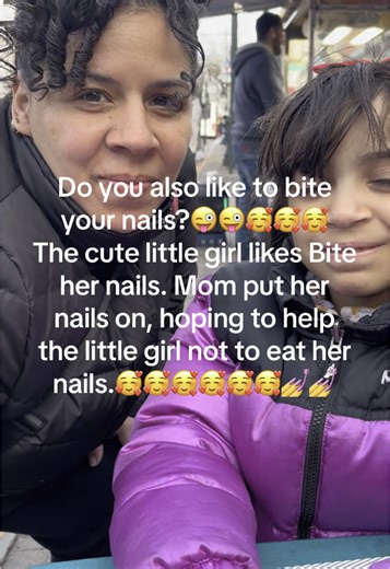 Biting Nails: Cute Moments with a Little Girl