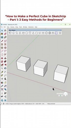 How to Create a Cube in SketchUp | Super Easy for Beginners