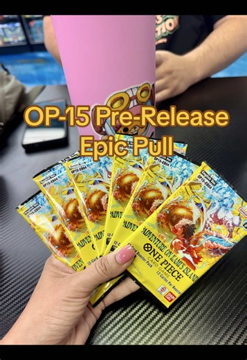 He had the best luck 😩 #onepiecetcg #onepiece #tcg #luffy #op15 | one piece tcg