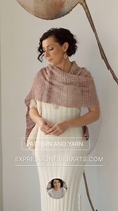 Crochet the Lovely Adorn Shawl – Wrap Yourself in this Symbol of Creativity, Confidence & Endless Possibilities! Download Adorn at www.expressionfiberarts.com > PATTERNS. The Adventurous Beginner level Adorn shawl is a simple yet elegant design. Customize the size, add beads, and make it truly your own! Adorn is made with our gorgeous Alpaca Silk Lace yarn, which is a heavenly, dreamy blend of 50% Baby Alpaca and 50% Mulberry Silk that’s warm and soft with an incredible drape and a shimmery glow