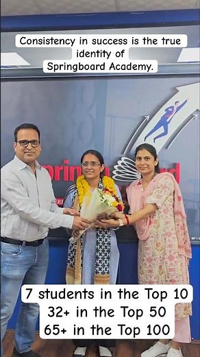 Consistency in success is the true identity of Springboard Academy #springboard #viral #ras