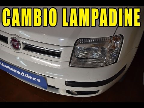 Sostituzione Lampadine Fari Fiat Panda 169