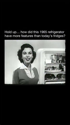 Interesting Facts & Stories on Instagram: "In 1965, Frigidaire released a line of refrigerators that looked futuristic for their time. They featured chrome handles, bold pastel colors, and a frost-free freezer, which was considered advanced technology. These fridges offered automatic defrosting, adjustable shelves, and even a butter conditioner to keep spreads soft. Built with heavy steel and thick insulation, they were designed to last decades, and many are still functional today."
