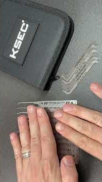 KSEC Steel Series Skeleton Lock Pick Set