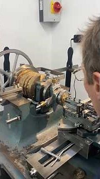 Turning a #watch dial on our historic rose engine lathe
