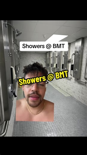 Showers at BMT are awkward for everyone.. but its nothing to be nervous about. Everyone’s tryna get in and out because you barely have enough time as it is. #bmt #basictraining #bootcamp #miltok #greenscreen