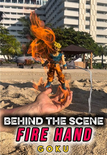 Dewa Api Telah Memberikan Goku Kekuatan🔥 #firehand #gokuphotography #toysphotographybali #toysphotographyideas ##senifotomainan
