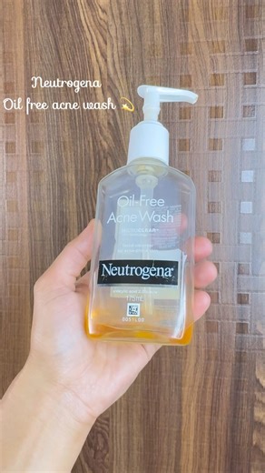 ‪@neutrogena‬ oil free acne wash #skincare #selfcare #ugc
