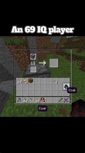 An 69 IQ player #minecraft #viral #short |Black Slasher