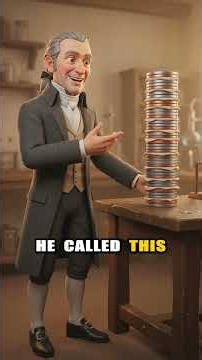 How did stacked metals create the first battery?