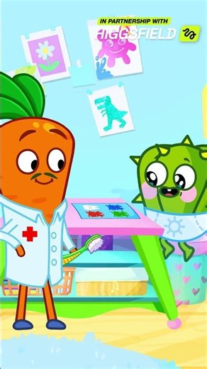 Draw and brush brush brush me! ✨😁 Fun and easy lesson for kids