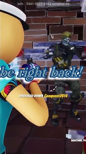 I think he’s afraid of the Doom Duck one shot. #gaming #fortnite