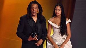 Blue Ivy looks ‘so grown up’ as she takes the stage with dad Jay-Z at Grammys
