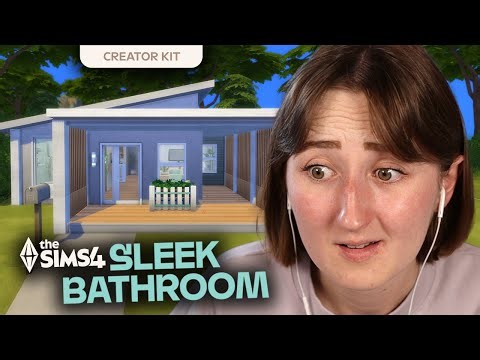 I built a STARTER HOME with The Sims 4: Sleek Bathroom Kit