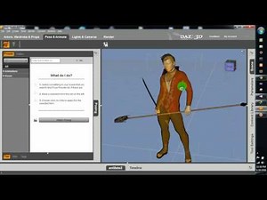 make human character and animation in Daz Studio and import in unity 3d
