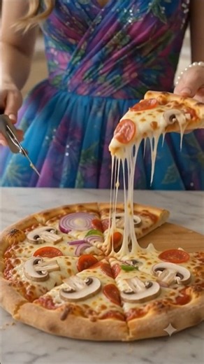 Cheesy Homemade Pizza | Extra Cheese Pull & Crispy Crust 🍕🧀 | Easy Pizza Recipe