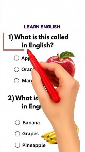 Easy Fruit Quiz 🍎🍌🍇 | Learn English Vocabulary Fun!