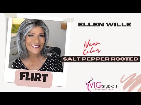 Ellen Wille FLIRT Wig Review | Salt Pepper Rooted | MARLENE'S WIG & CHAT STUDIO