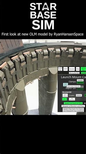 The most detailed and accurate Orbital Launch Mount model #starbasesim #spacex #starship