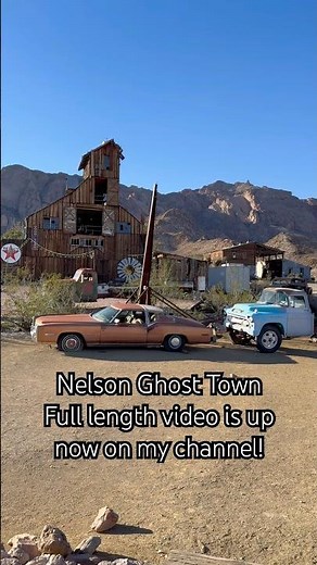 Exploring Nelson Ghost Town near Las Vegas, Nevada - Vintage Vehicles Old Cars & Buildings