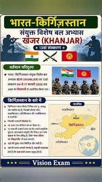 Current Affairs With Mapping: JOINT SPECIAL FORCES EXERCISE KHANJAR | About Kyrgyzstan #mapping