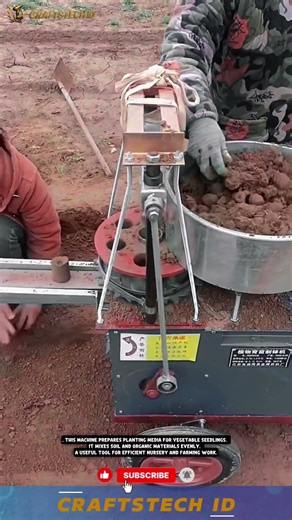 Efficient Seedling Soil Mixing Machine for Preparing Vegetable Planting Media #farmingtechnology