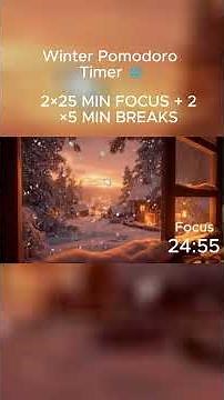 Winter Study Vibes: Cozy Pomodoro Timer