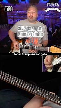 SRV - “Change It” Minor Key Shuffle #bluesguitar #guitarlesson #srv