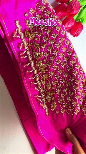 maggam work blouses | computer embroidery work | Aari work | bridal maggam work | meesho Haul