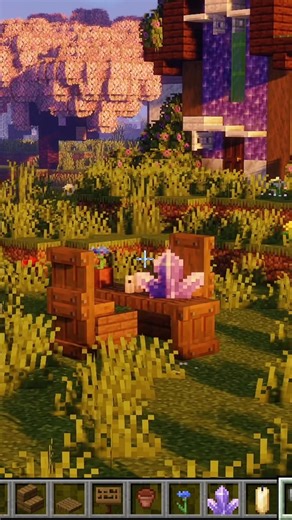 Easy Table & Chairs Decoration! #minecraft #minecraftshorts #minecraftbuilding #minecrafttutorial