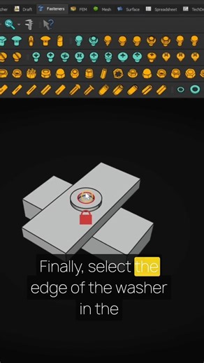 3DParts4U on Instagram: "Create realistic threads and assemble it right in FreeCAD! https://youtube.com/shorts/E9p1LWgUBTU #AllVisuals4U #3DParts4U #FreeCADTutorial #FreeCAD #Tutorial #Tutorials #MadeWithFreeCAD #FC3D #3DModeling #3DCAD #CAD #3D #Engineering #HowTo #Short #Shorts #FYP #FreeCADAssembly #CADAssembly #AssemblyWorkbench #FreeCADThreads #FastenersWorkbench #FreeCADFasteners"