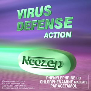 Para di makahawa ng sipon sa loved ones mo, ugaliing mag Neozep. May Virus Defense Action na tumutulong protektahan ang cells para maiwasan ang pagkalat ng colds virus. Merong Neozep Forte, SRP P4.60 lang per caplet at Neozep Non-Drowsy SRP P5.25 lang per caplet. ASC Ref. No. U137P011818N | Neozep Z+
