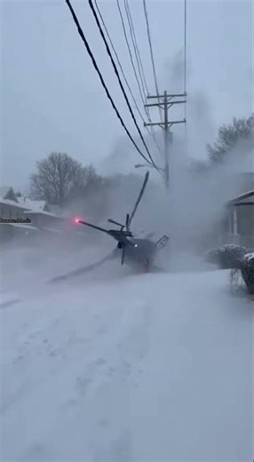 News Helicopter Crashes in Blizzard After Striking Power Line 🚁❄️