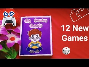 12 Games in a Book / How to make Easy Gaming Book / Cute & Funny paper Games/ Paper Game Book