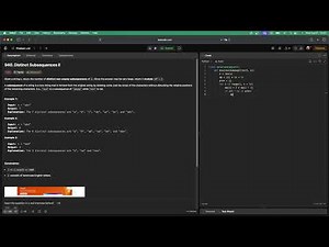 No Sound Leetcode 940: Distinct Subsequences II
