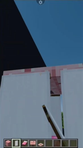 Cherry Theme Bed 💀 #minecraft #minecraftshorts #minecraftbuilds