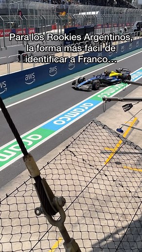 Rookies - Aura y Santi on Instagram: "En pista y con la alta velocidad es difícil identificar a los pilotos, este es un tip muy útil para quienes vinieron a ver a Franco en Brasil 﫶 #f1 #formula1 #francocolapinto"