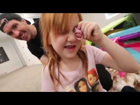 A for Adley! BARBiE CAMPiNG with CARTOON ADLEY Road Trip in our Dream Camper with magic slide and sw