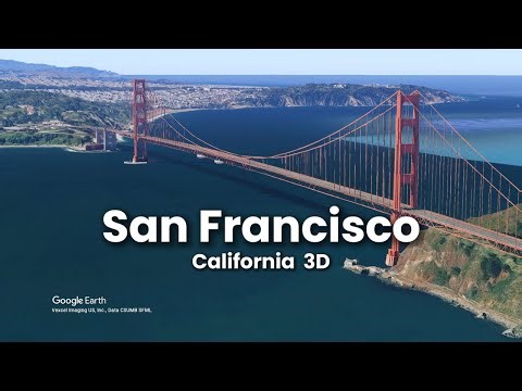 San Francisco, impresionante Tour virtual. Vista aérea en 3D. | Planet in 3D