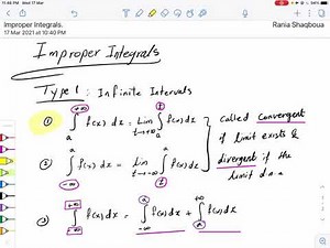 Lecture#6(Improper Integrals-part#1)