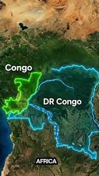 Why Are There Two Countries Named Congo? 🌍 #geography #facts #maps #earth