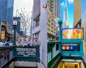 The Beach Boys at 7th Avenue-53rd Street Station, New York City c1964. | Tommy Byrne